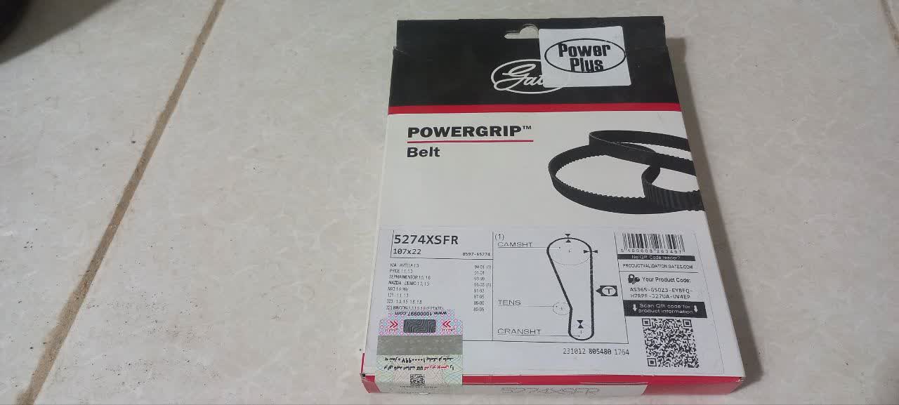 تسمه تایم پاورگریپ( گیتس)  پراید اصل